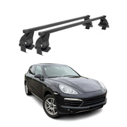 Barres Transversales Menabo pour Porsche Cayenne 2011-2017 Noir