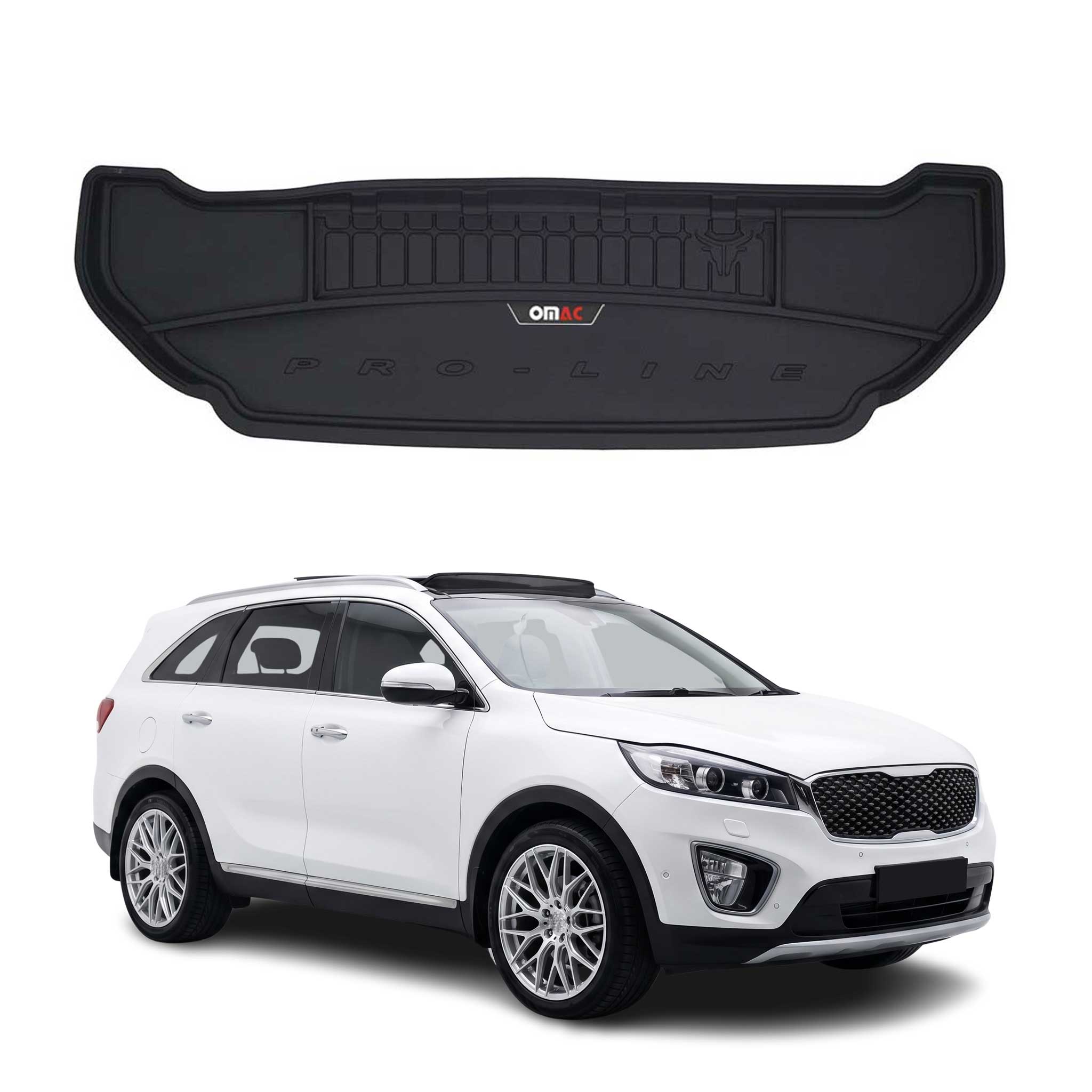 Tapis de Coffre pour Kia Sorento 2014-2020 TPE Noir
