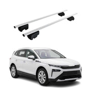 Barres de toit transversales pour Skoda Elroq 2024-2026 Acier Argent 2Pcs