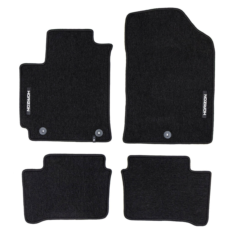 Tapis de Sol de Voiture pour Kia Picanto III 2017-2025 Velours Durable Noir 4Pcs