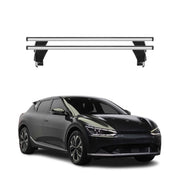 Menabo Barres De Toit Transversales pour Kia EV6 2021-2026 Gris Alu