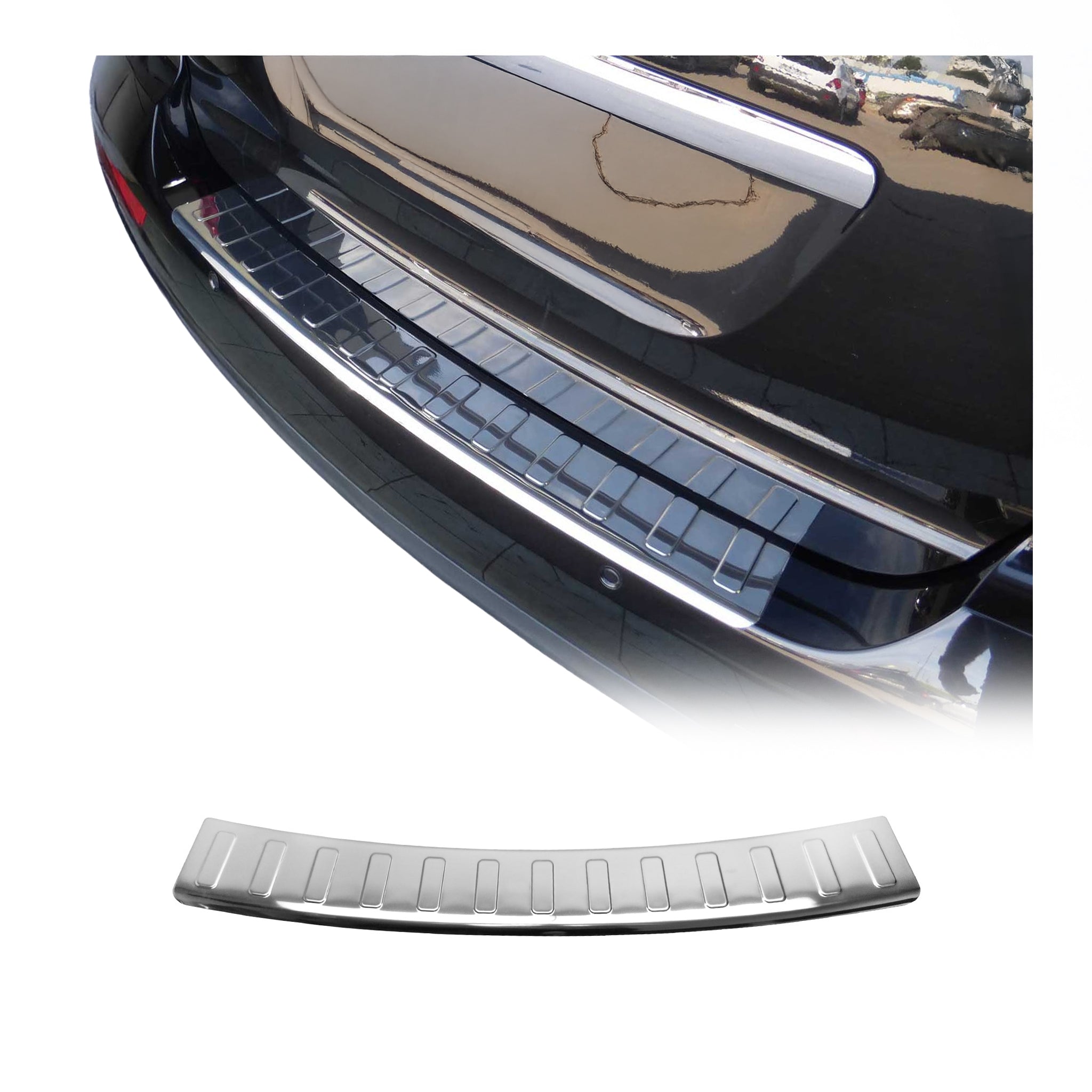 Protection Seuil de Pare-chocs Arriére pour Mercedes W164 2005-2011 Inox