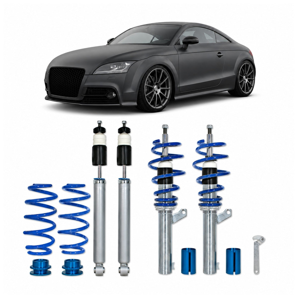 JOM BlueLine Combinés Filetés pour Audi TT 8J (TTS) 2006-2014