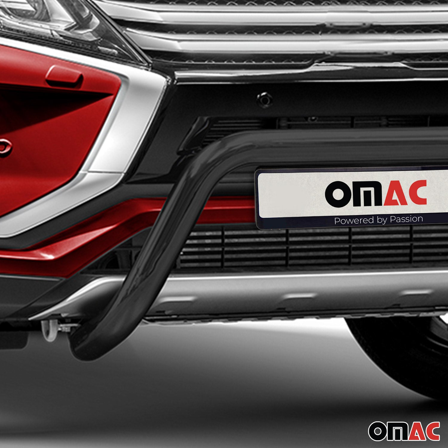 Pare-Buffle Avant Pour Mitsubishi Eclipse Cross 2018-2019 Pre-FL Noir en Acier