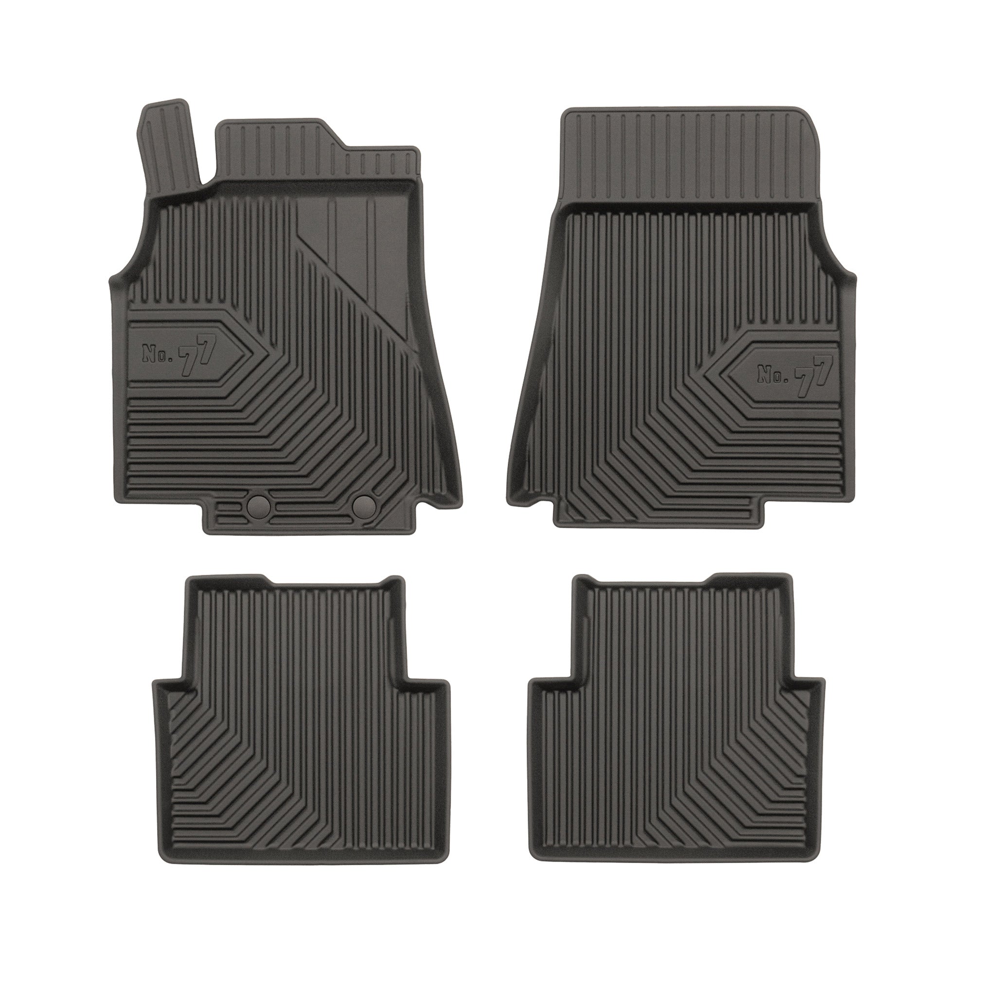 Tapis de Sol de Voiture pour Mercedes-Benz Classe A W169 2004-2012 TPE Noir 4Pcs
