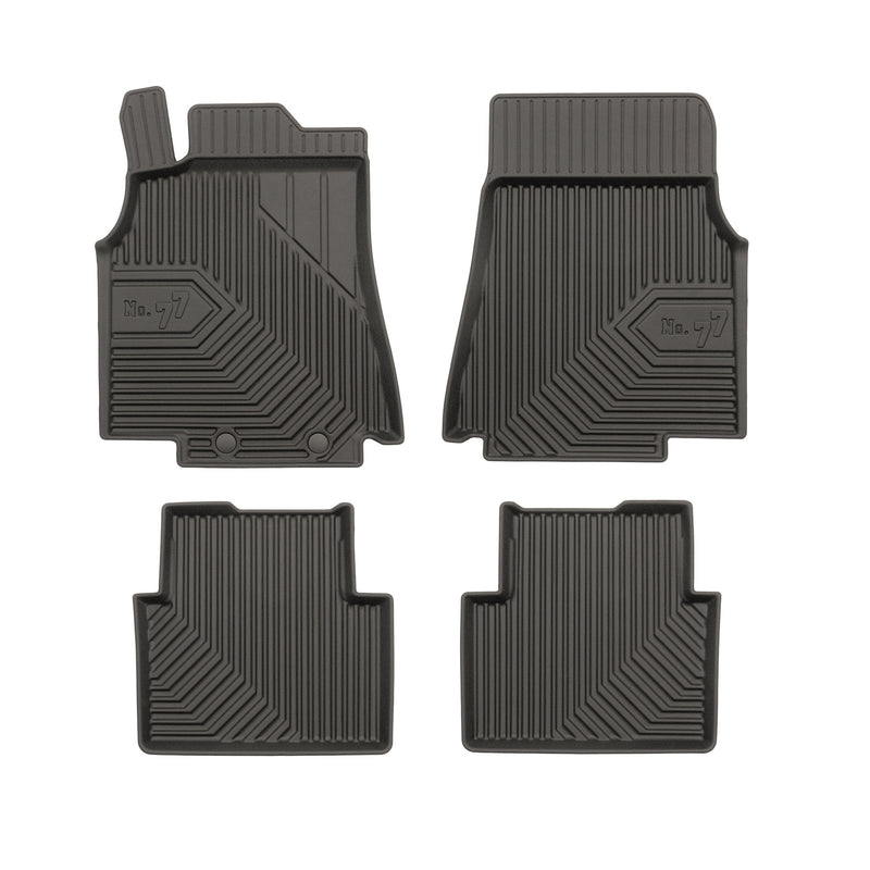 Tapis de Sol de Voiture pour Mercedes-Benz Classe A W169 2004-2012 TPE Noir 4Pcs