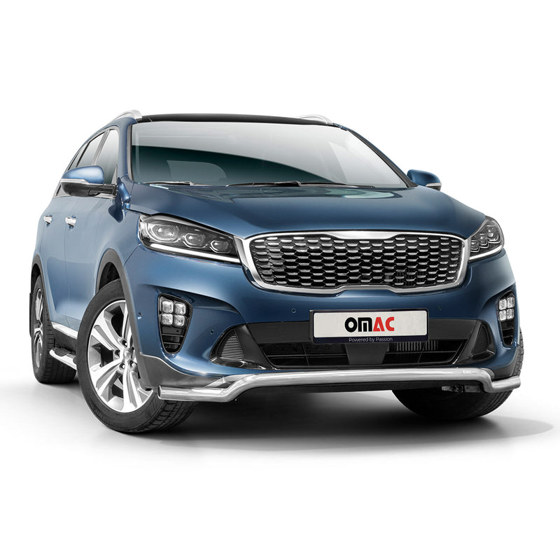 Pare-Buffle Avant Pour Kia Sorento 2017-2020 en Acier Inoxydable Argent