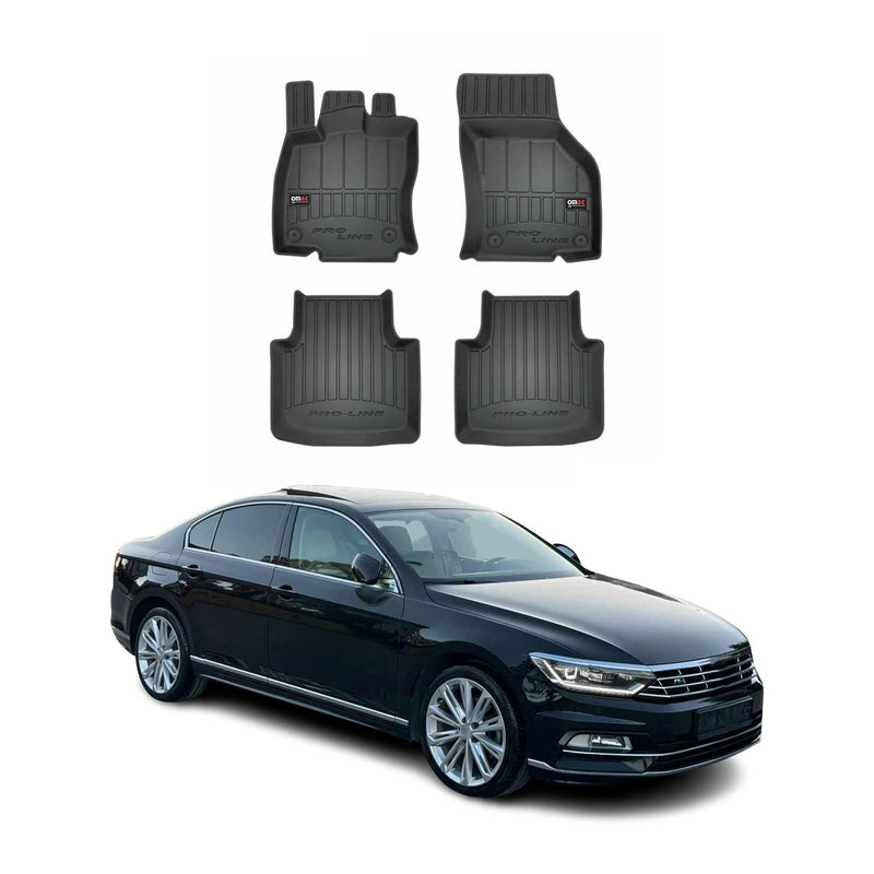 Tapis de Sol pour VW Passat B8 2014-2019 TPE Noir