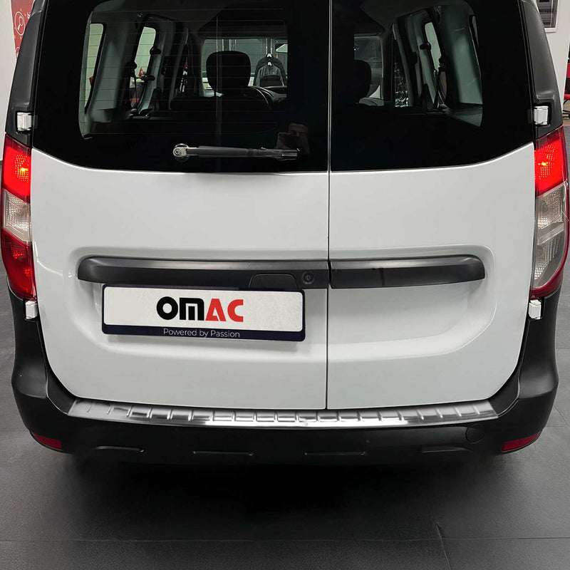 Protection Seuil De Pare-Chocs Arriére pour Dacia Dokker 2012-2024 Acier Chromé