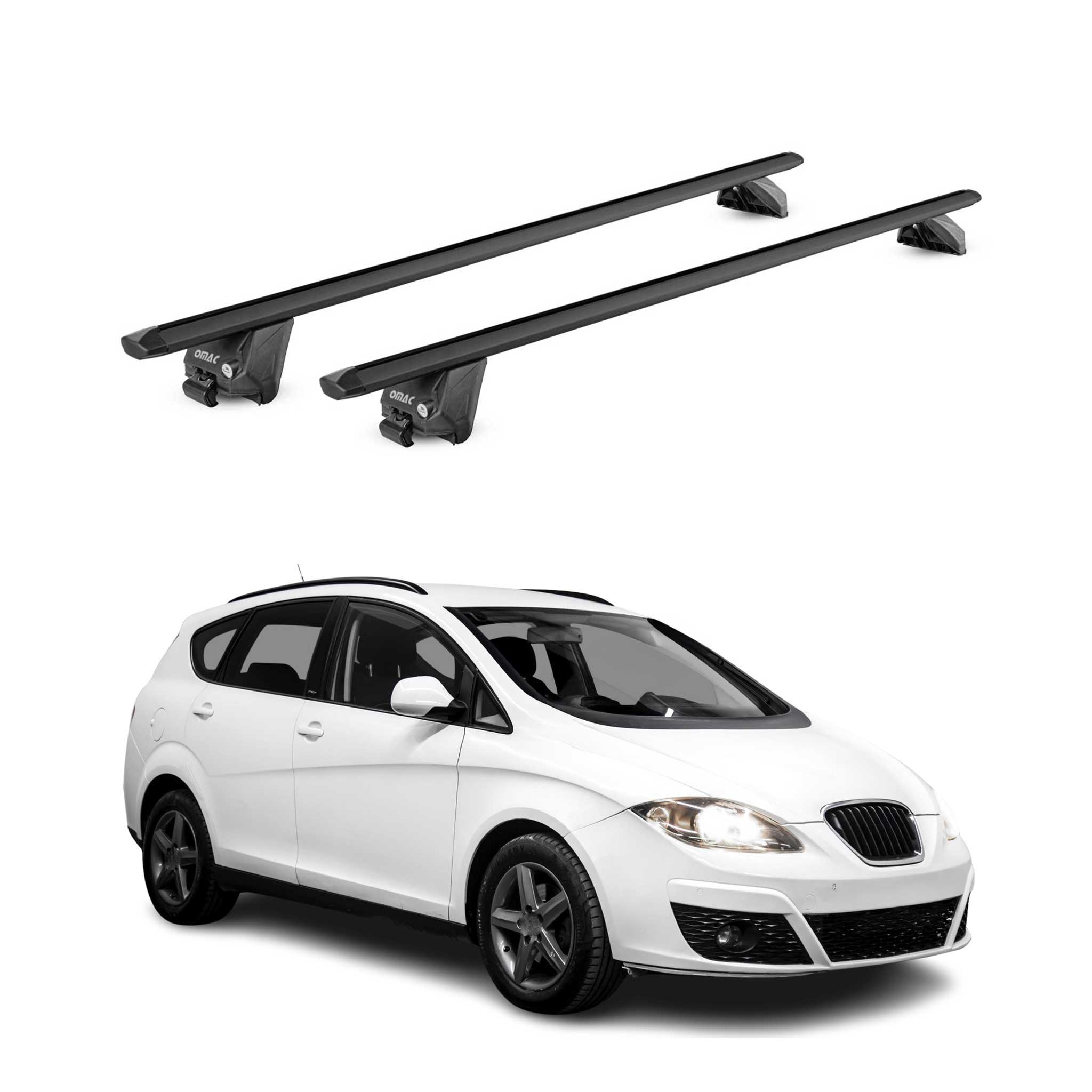 Barres de toit transversales pour Seat Altea Freetrack 5P XL 2007-2015 Alu ABE