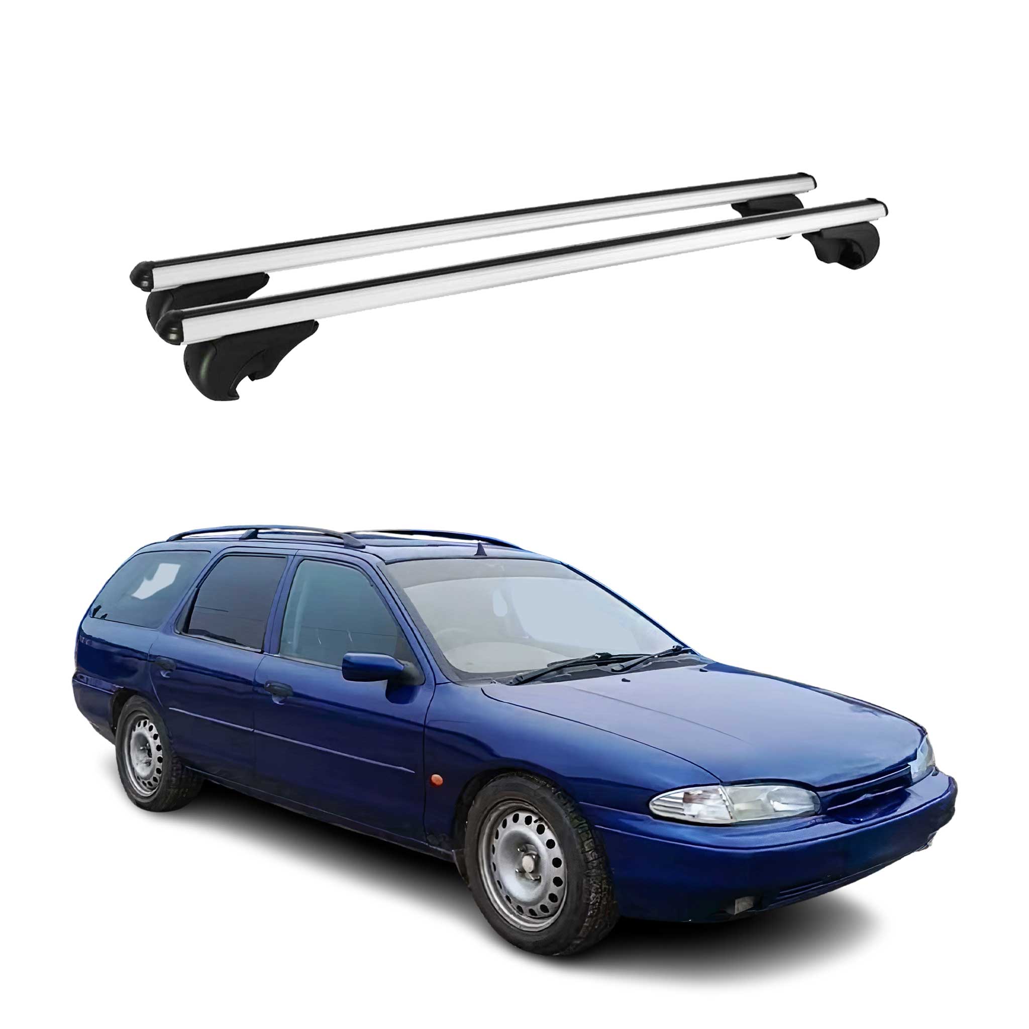 Barres de toit Transversales pour Ford Mondeo Turnier 1993-2000 Alu Argent