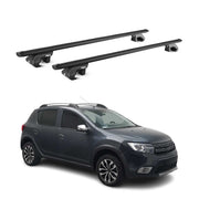 Barres de toit transversales pour Dacia Sandero Stepway II 2013-2020 Noir ABE
