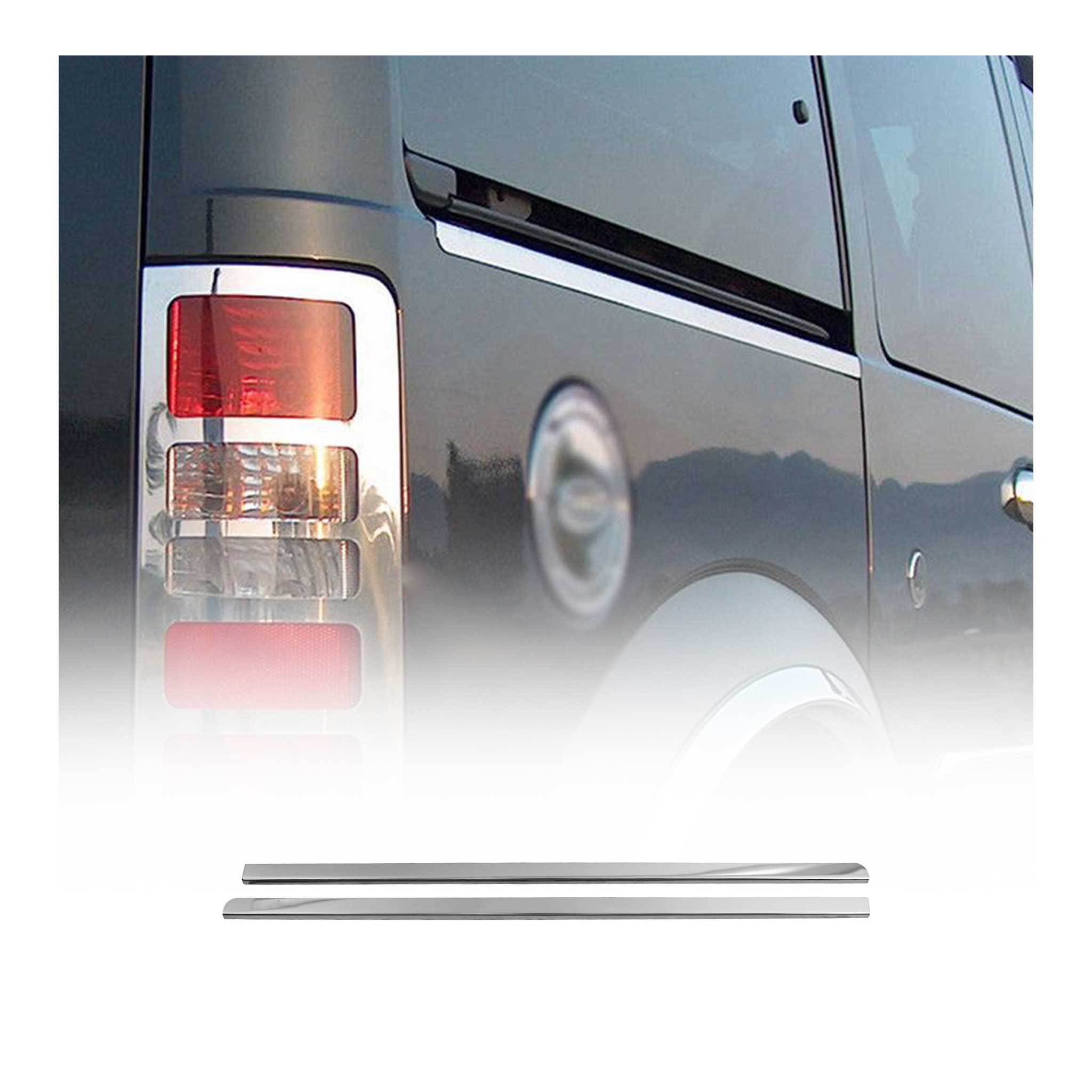 Bande de Porte latérale pour Ford Transit Connect 2002-2013 en acier inox L2 2x