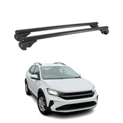 Barres de toit Transversales pour VW Taigo 2021-2026 Aluminium Noir