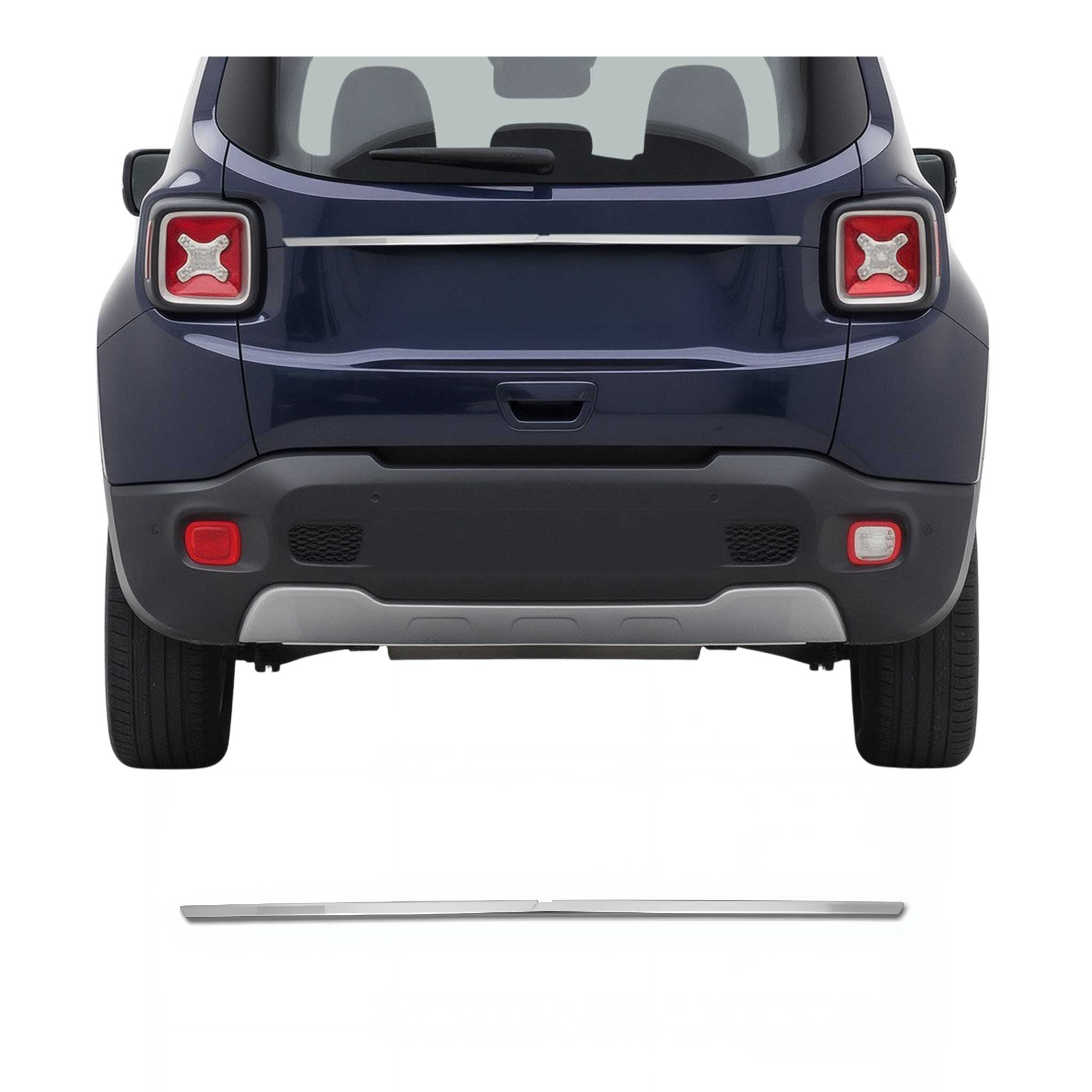 Poignée de Coffre Arrière pour Jeep Renegade 2014-2021 acier inox