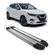 Marchepieds Latéraux pédale pour Nissan X-Trail III T32 2013-2021 Alu Argent 2x