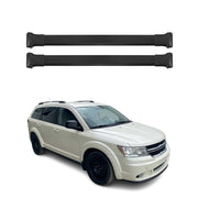 Barres de toit transversales pour Dodge Journey 2007-2021 Aluminium Noir