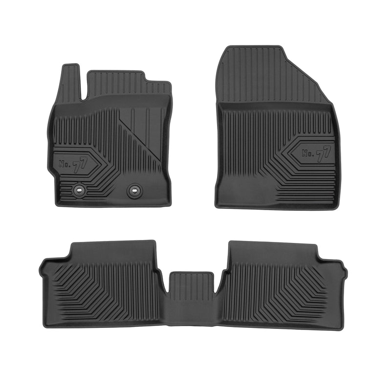 Tapis de Sol de Voiture pour Toyota Auris II 2012-2018 TPE Imperméable 3Pcs
