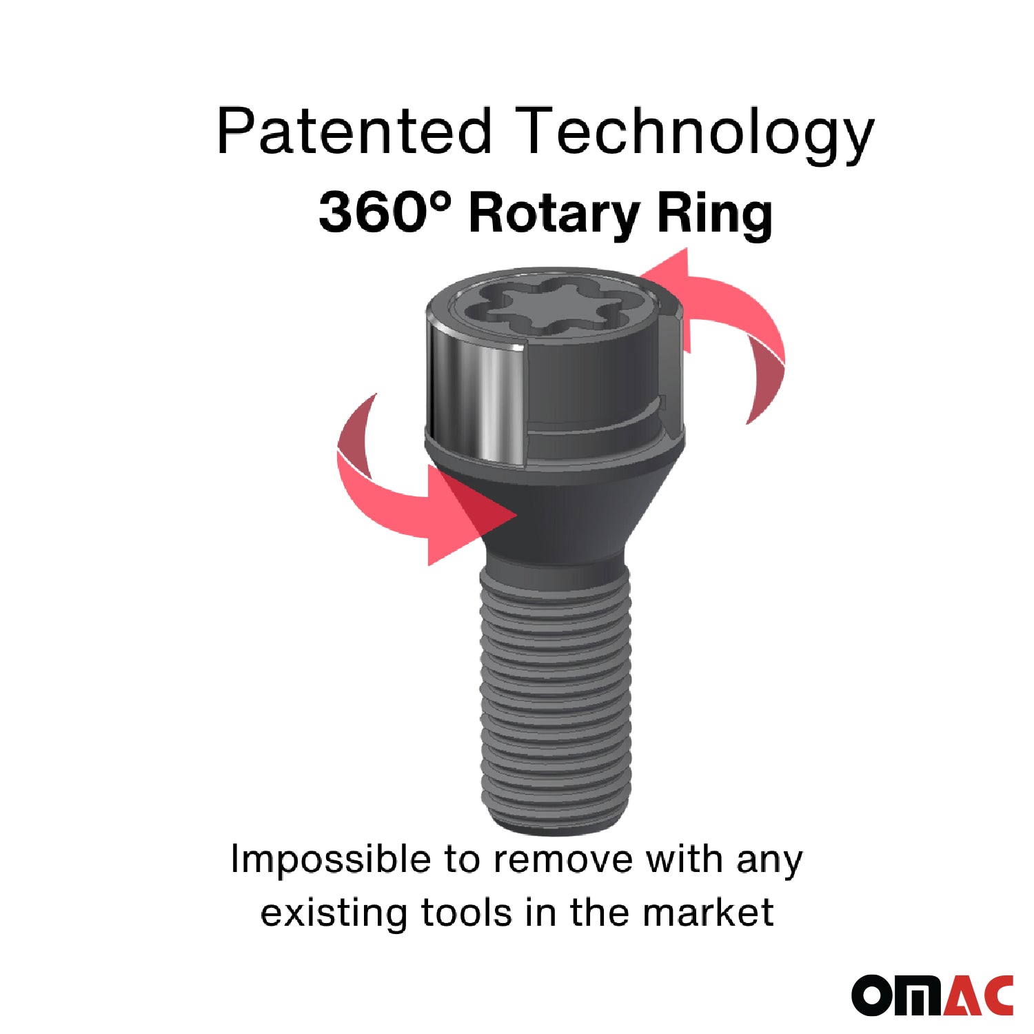 Vis de roue antivol pour Audi A1/ A2/ A3/ A4/ A5/ A4 Allroad Noir 4x M14X1.5