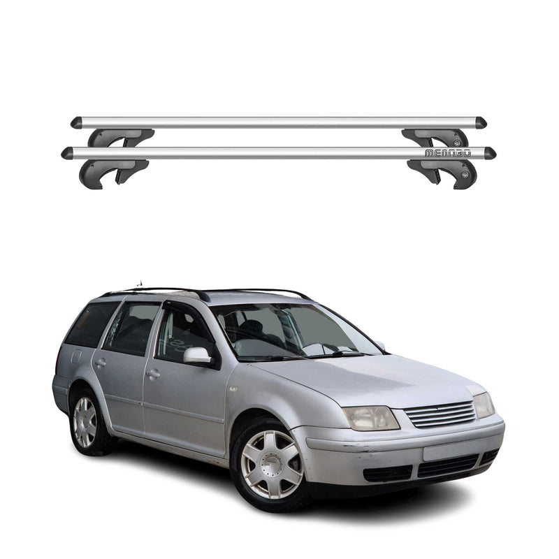 Barres de toit transversales pour VW Bora Variant 1995-2005 90kg Alu Gris 2x