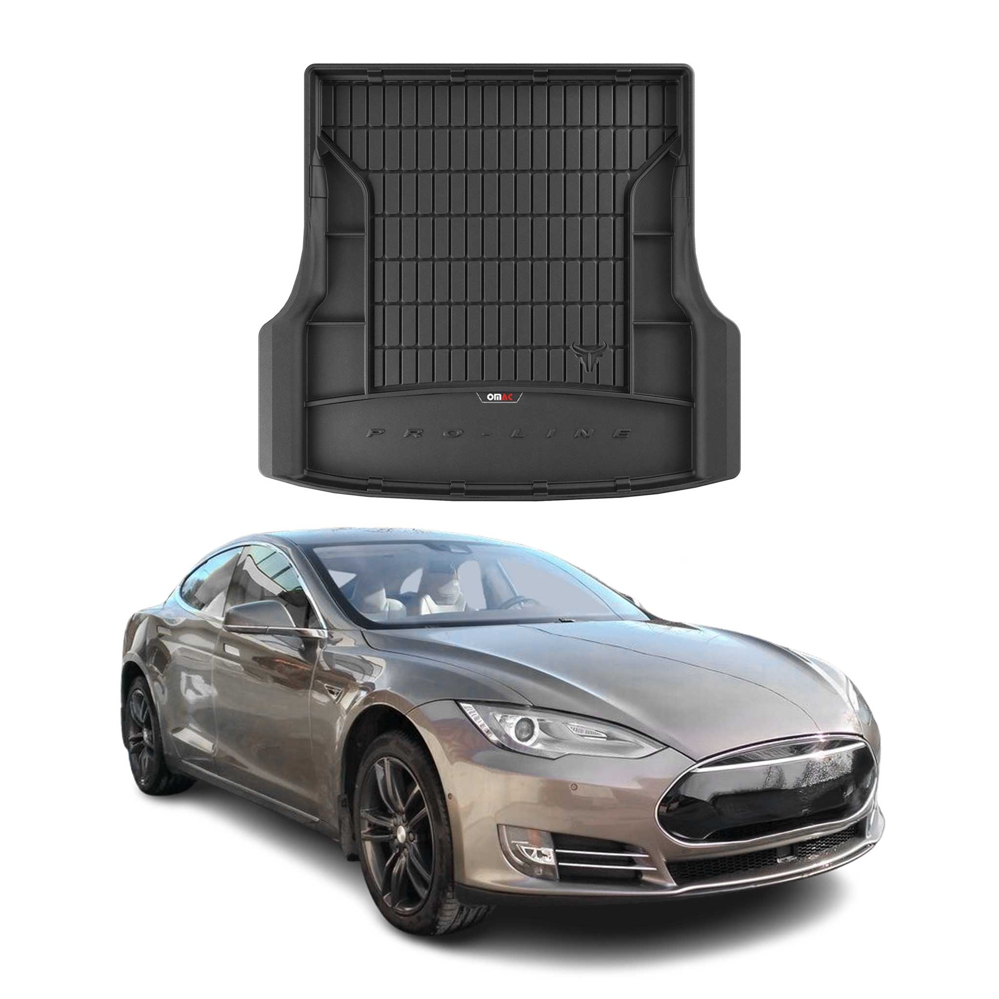Tapis de Coffre pour Tesla Model S 2013-2026 Noir TPE