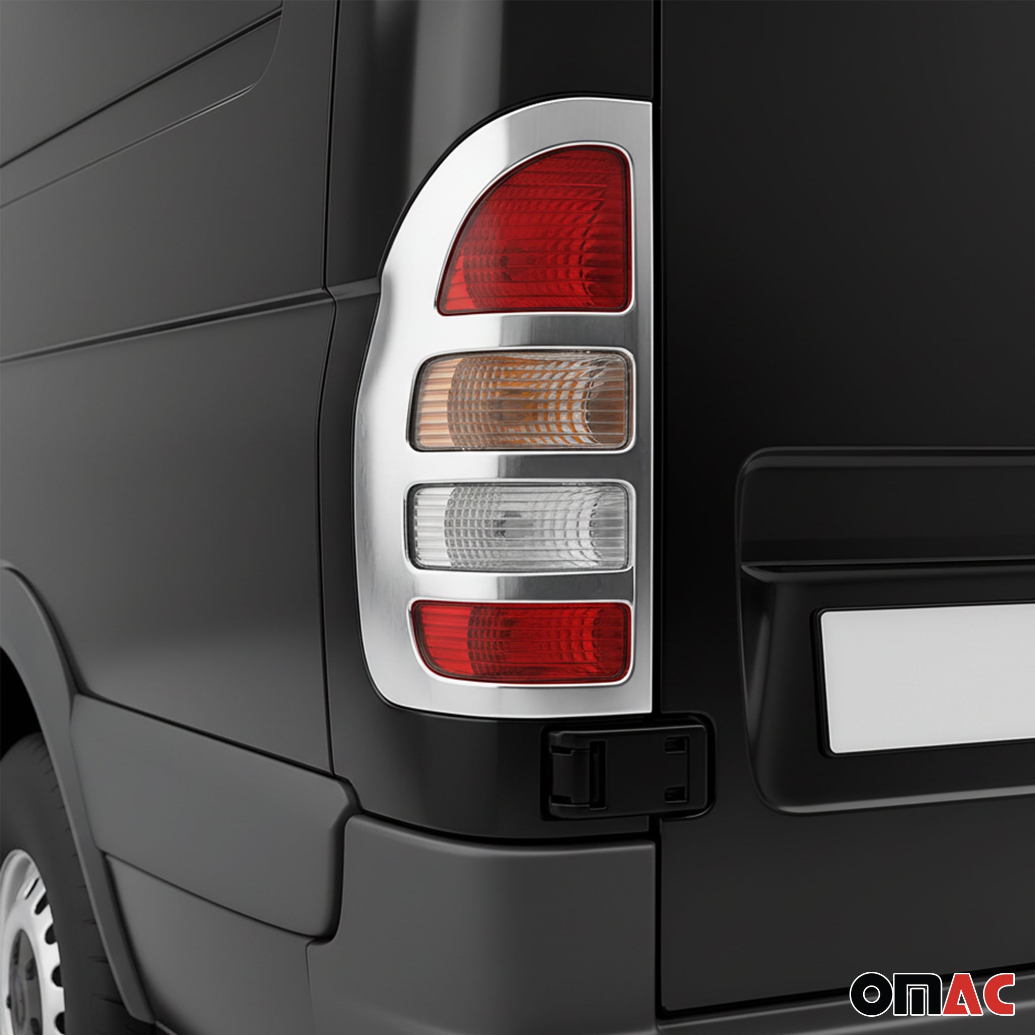 Cadre de Feu Stop Arrière pour Mercedes Sprinter 1995-2006 acier inox 2 Pcs