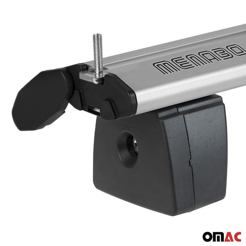 Menabo Barre-Traverse de Toit Porte-bagages pour Ford F150 Alu