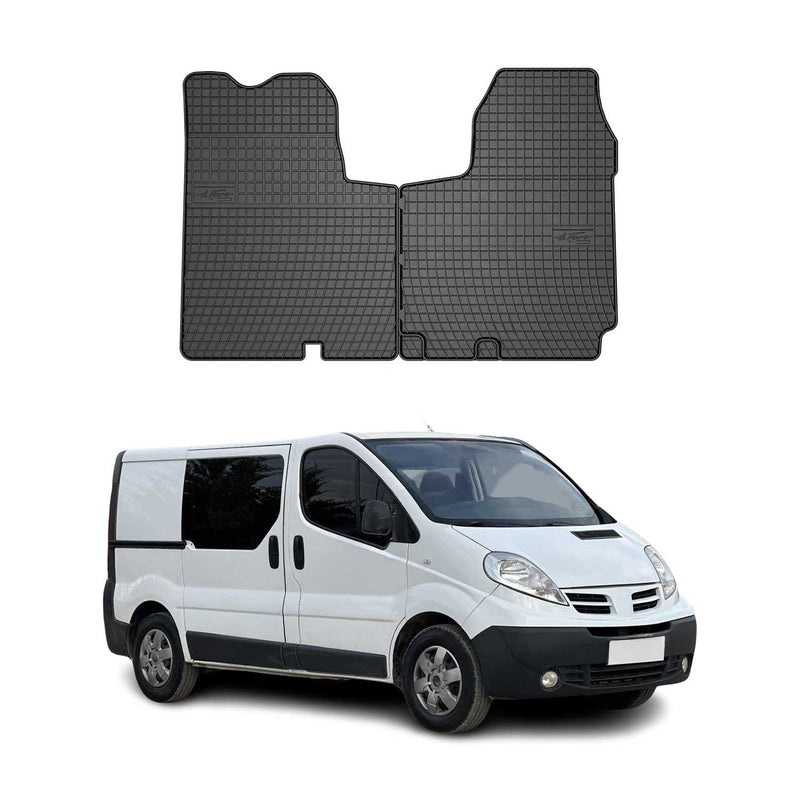 OMAC Tapis de Sol pour Nissan Primastar 2006-2016 à 1ème rangée Noir