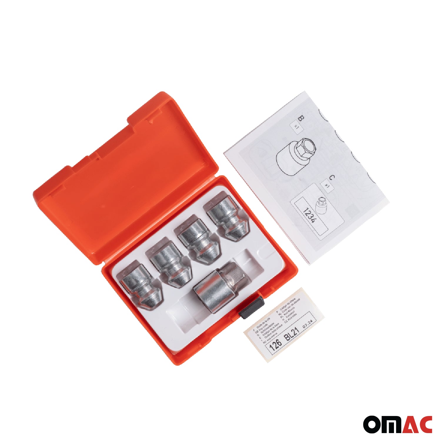 Vis de roue antivol pour Dodge Viper dès 2002 Gris lot de 4 1/2"