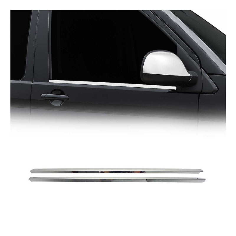 Garniture de Fenêtre pour VW T6 T6.1 Transporter tout 2015-2024 Acier Inox 2Pcs