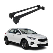 Barres De Toit Transversales pour Kia Xceed 2019-2026 Aluminium Noir 2Pcs