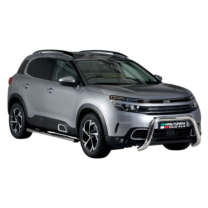 Pare-buffle Avant pour Citroen C5 Aircross 2018-2022 76 mm en Acier Gris