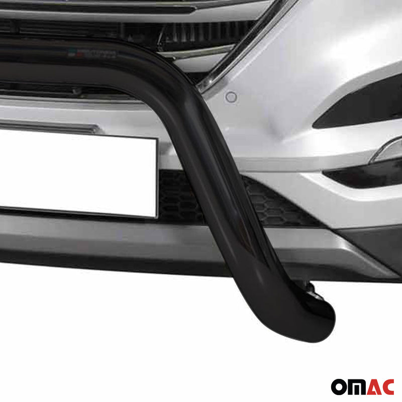 Pare-buffle Avant pour Hyundai Tucson 2015-2018 76 mm en Acier Noir