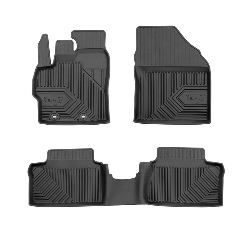 Tapis de Sol de Voiture pour Mazda 2 Hybrid 2022-2025 TPE Imperméable Noir 3Pcs