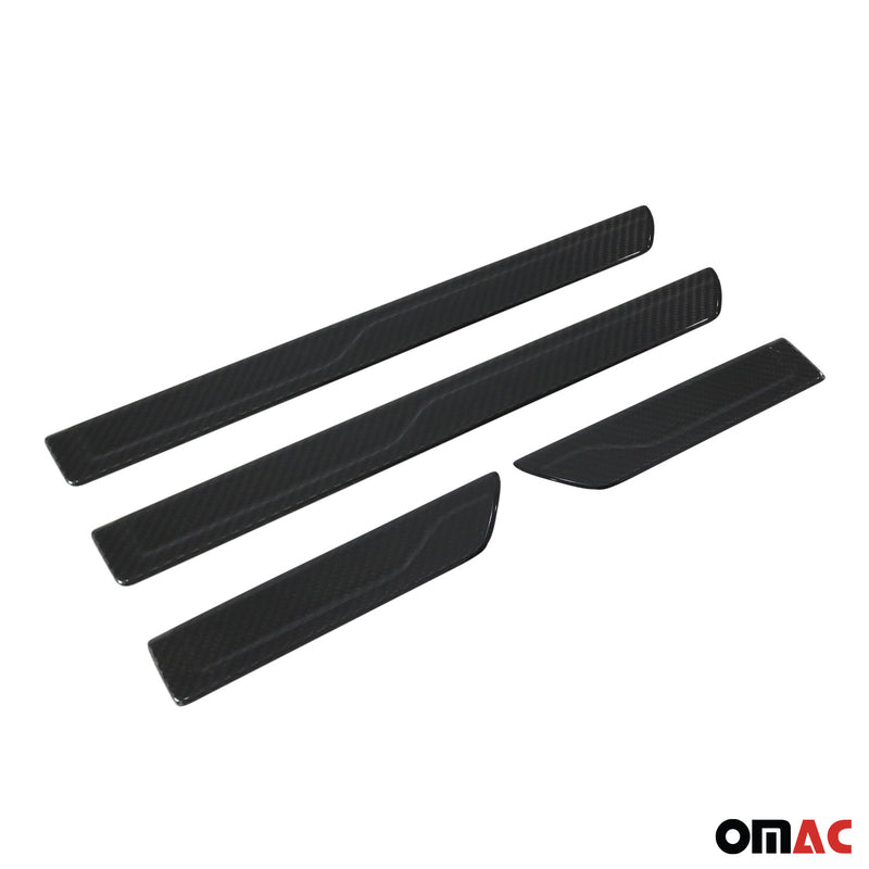 Couverture De Seuil De Porte pour Hyundai Elantra SD 2021-2025 Carbone 4 Pcs