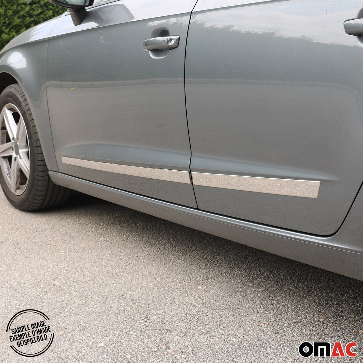 Baguette protection de porte pour Chevrolet Aveo Berline 2005-2012 inox chromé