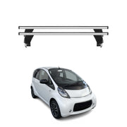 Menabo Barres de toit Transversales pour Citroen C-Zero 2010-2024 Alu Gris ABE