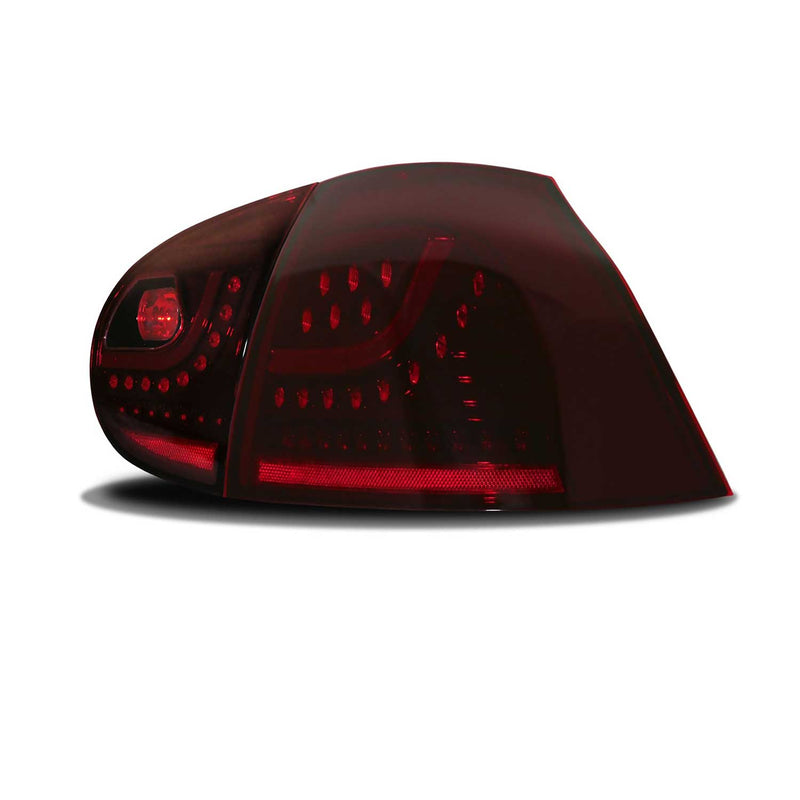 Feux arrière à LED pour Volkswagen Golf 5 2003-2008 Foncé Rouge 4 Pieces