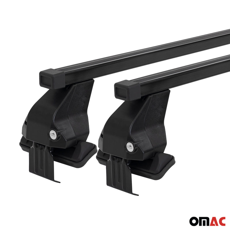 Barres de toit transversales Menabo pour Audi A3 8PA Sportback 2005-2013 Noir