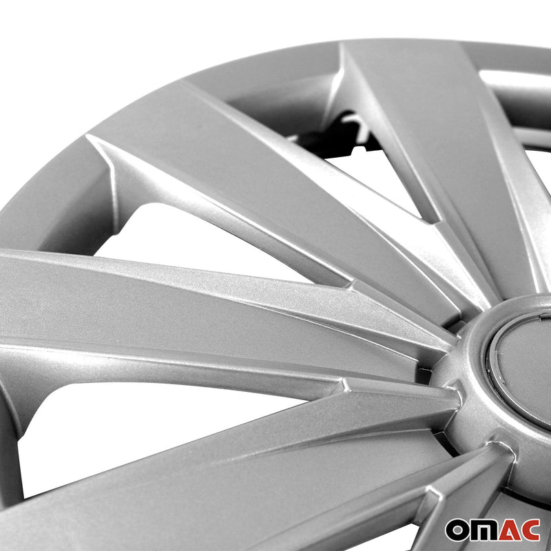 16 Pouces Jeu Enjoliveurs de Roue pour Citroen C3 Aircross 4 Piéces Gris