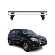 Menabo Barres de toit Transversales pour Toyota RAV4 2005-2012 Alu Gris 2x ABE