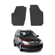 Tapis de Sol pour Skoda Roomster 2007-2015 Caoutchouc Noir