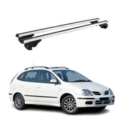 Barres de toit pour Nissan Almera II Hatchback 2003-2008 Facelift TÜV Gris 2Pcs
