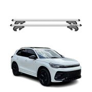 2024-2025 VW Tiguan Barres de toit 90kg Alu Gris 2 pièces