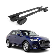 Barres de toit transversales pour Audi Q3 F3 2018-2025 2Pcs Alu Noir