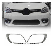 Cadre phare antibrouillard pour Renault Fluence 2012-2021 en acier inox Chromé