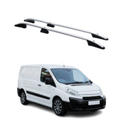 Barres de toit longitudinales pour Citroen Jumpy 2006-2016 L1 Aluminium Gris