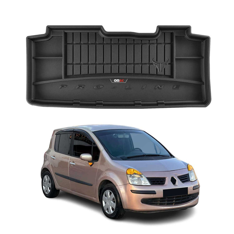 Tapis de Coffre pour Renault Clio 2004-2012 TPE Noir Antidérapant Imperméable