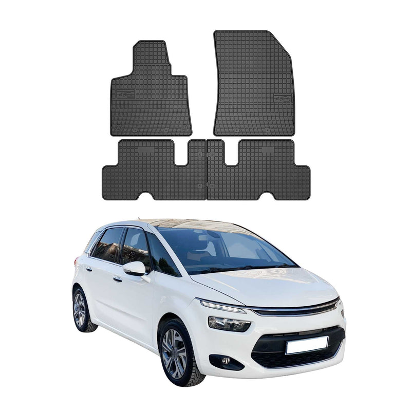 Tapis de Sol pour Citroen C4 Picasso II 2013-2016 OMAC Noir Caoutchouc