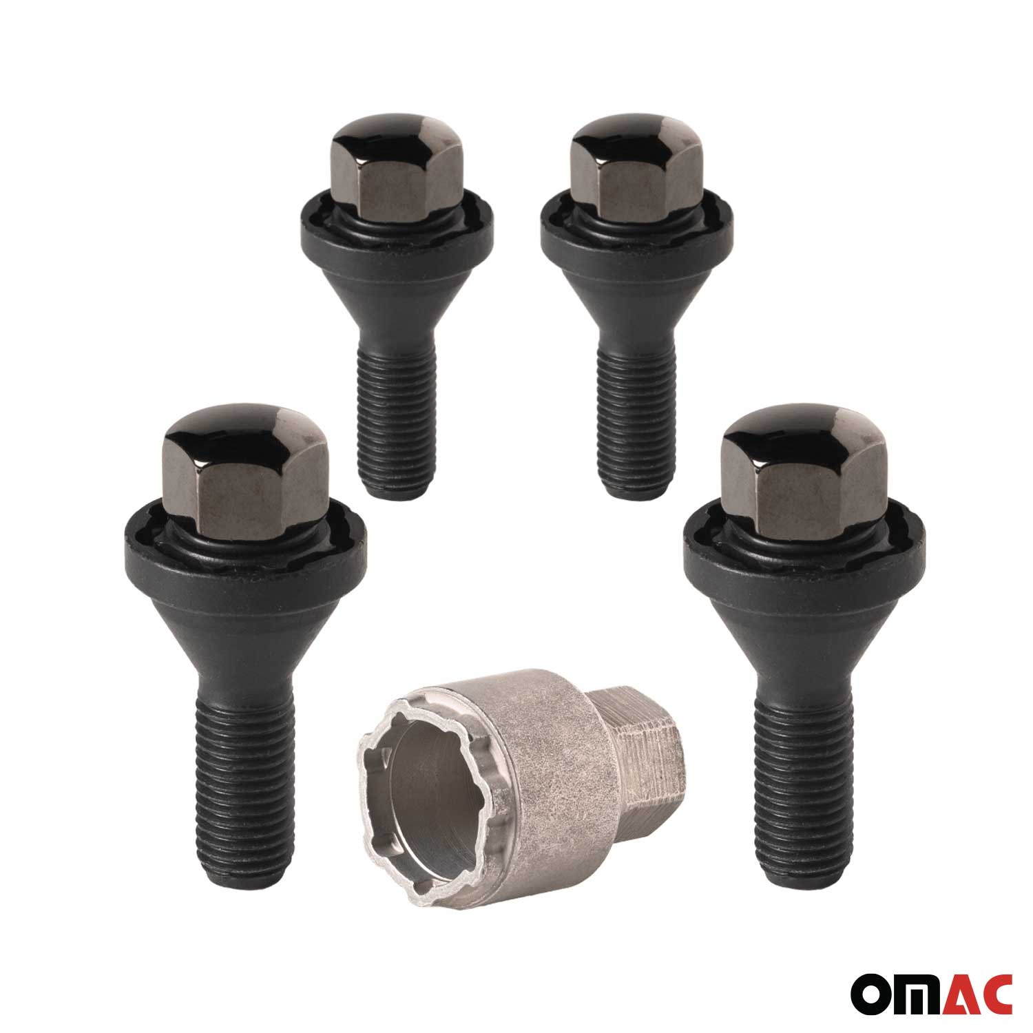 Vis de roue antivol pour BMW X1 E84 2009-2015 Acier Noir lot de 4 M12X1,5